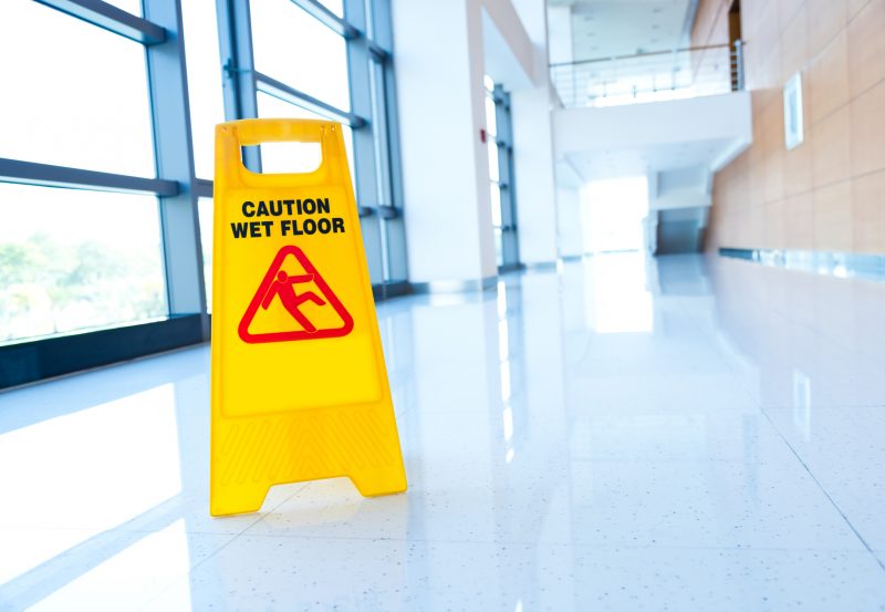 Green Cleaning Services, Wet Floor Sign