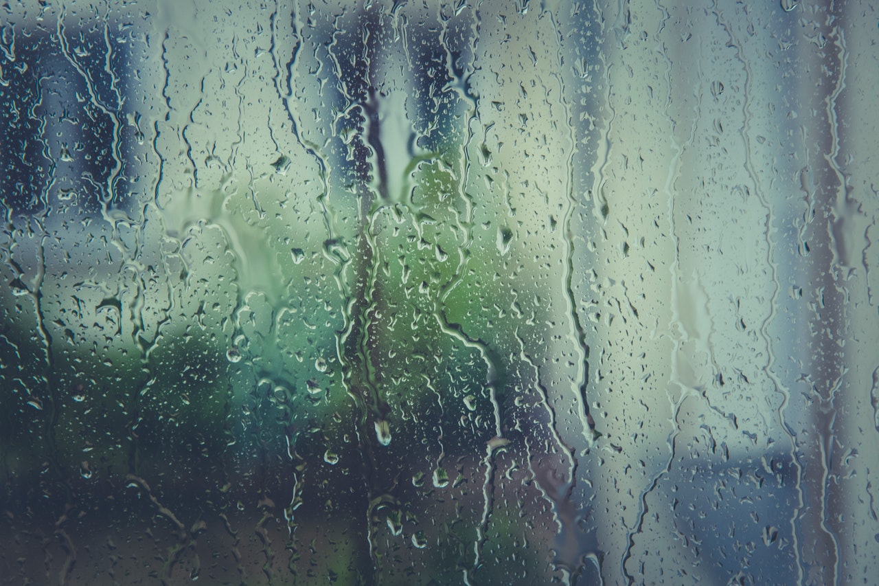 rain drops on window